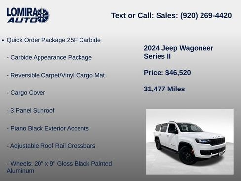 Used 2024 Jeep Wagoneer Series II AWD/4WD image 8