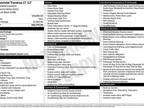 New 2026 Chevrolet Traverse LT image 8