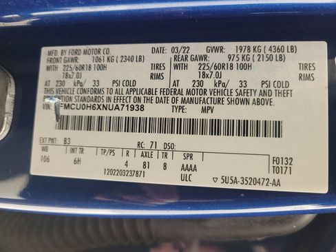 Used 2022 Ford Escape SEL FWD image 33
