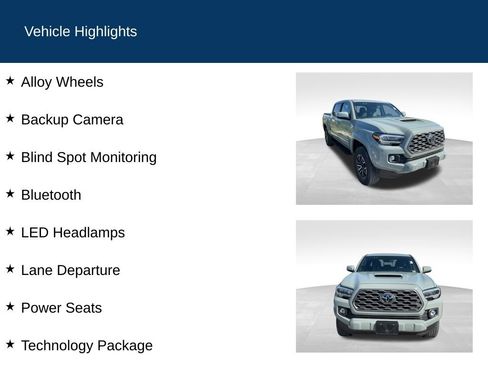 Certified 2023 Toyota Tacoma TRD Sport w/ Technology Package AWD/4WD image 2