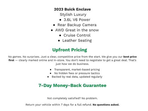 Used 2023 Buick Enclave Essence w/ Experience Buick Package image 3