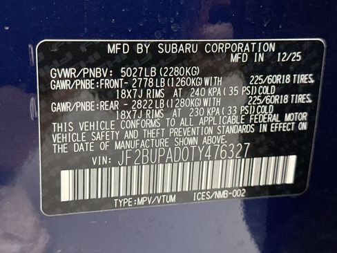 Used 2026 Subaru Outback Premium AWD/4WD image 20