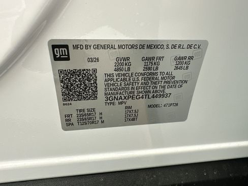 New 2026 Chevrolet Equinox LT w/ LPO, Floor Liner Package AWD/4WD image 19