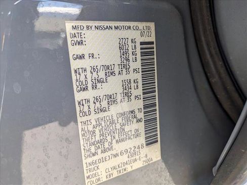 Used 2022 Nissan Frontier Pro-X w/ Pro-X Premium Package image 16