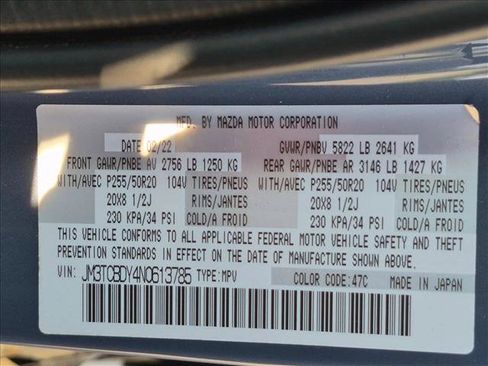 Used 2022 MAZDA CX-9 Carbon Edition AWD/4WD image 16