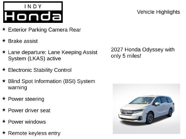 New 2027 Honda Odyssey EX-L image 7