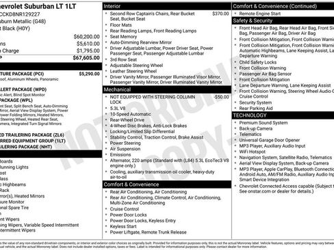 Used 2022 Chevrolet Suburban LT w/ LT Signature Package RWD image 3