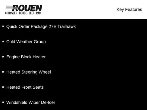 Used 2019 Jeep Cherokee Trailhawk w/ Cold Weather Group AWD/4WD image 3