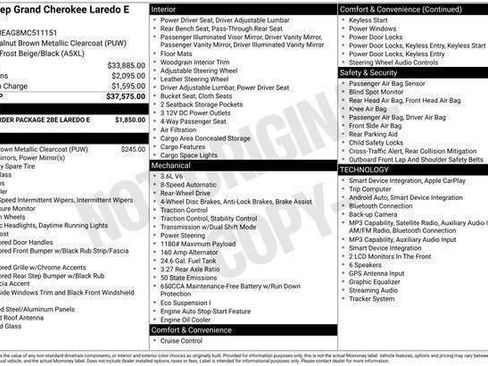 Used 2021 Jeep Grand Cherokee Laredo RWD image 12