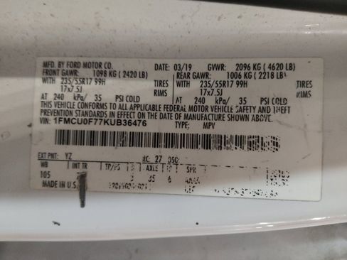 Used 2019 Ford Escape S image 33