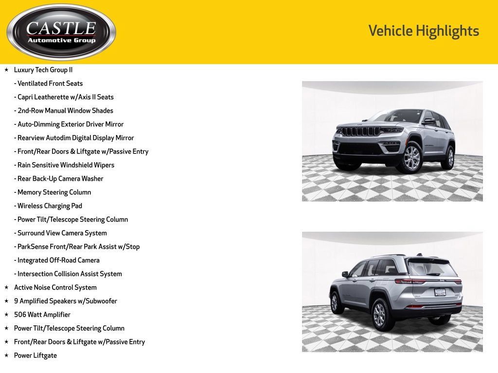 Used 2023 Jeep Grand Cherokee Limited w/ Luxury Tech Group II AWD/4WD image 4