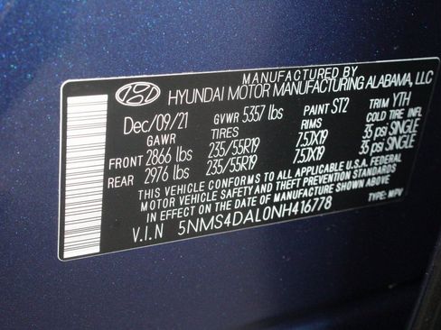 Used 2022 Hyundai Santa Fe Limited w/ Cargo Package image 73