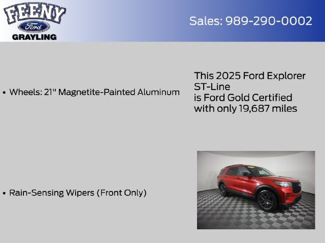 Certified 2025 Ford Explorer ST-Line w/ Premium Package AWD/4WD image 28