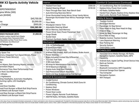 Used 2022 BMW X3 xDrive30i w/ Convenience Package image 38