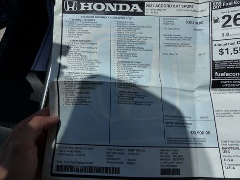Used 2021 Honda Accord Sport image 48