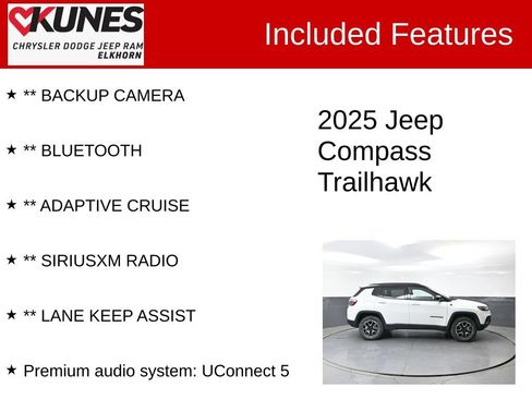 Used 2025 Jeep Compass Trailhawk AWD/4WD image 2