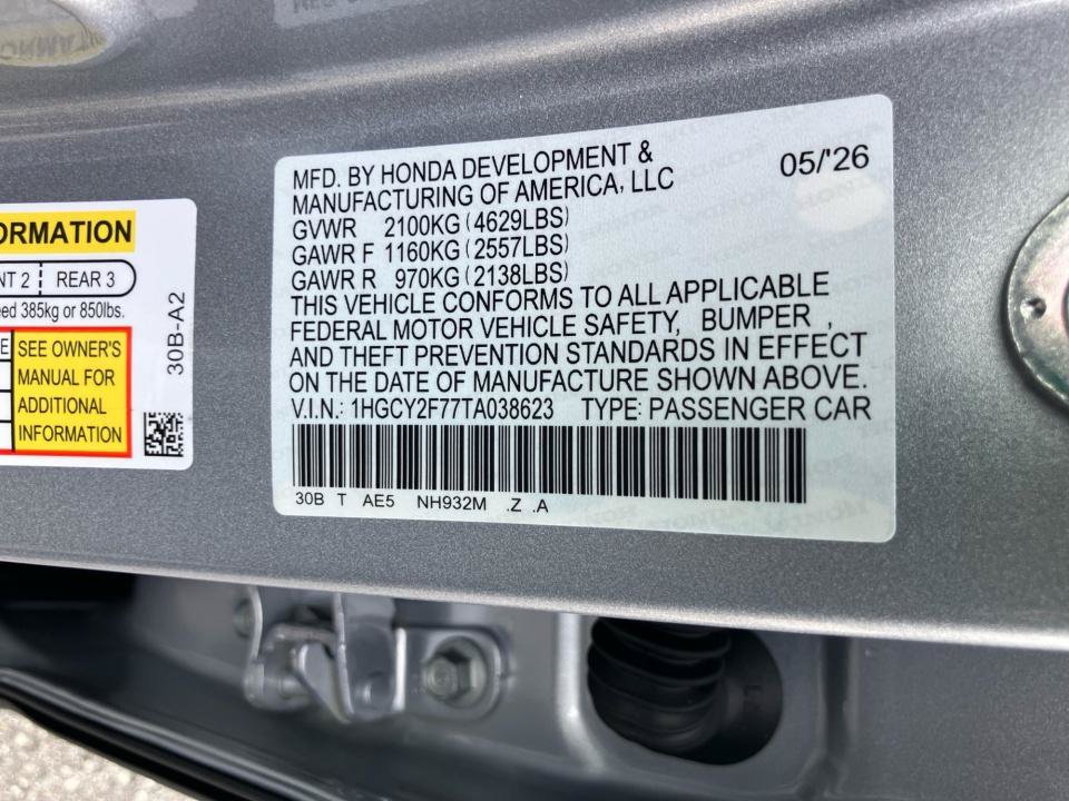 New 2026 Honda Accord Sport image 35