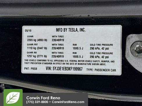 Used 2019 Tesla Model 3 Long Range image 32