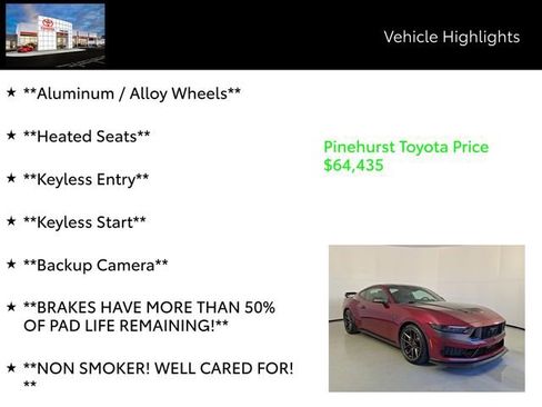 Used 2025 Ford Mustang Dark Horse w/ Dark Horse Handlin Package image 13