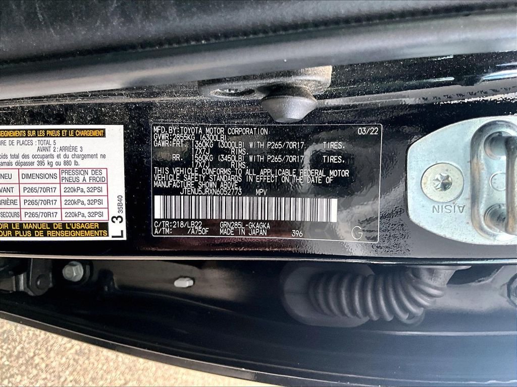 Certified 2022 Toyota 4Runner SR5 Premium AWD/4WD image 9