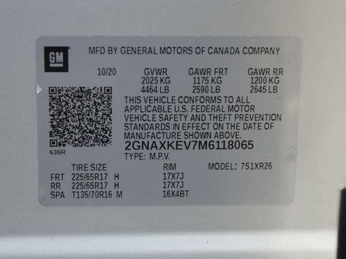 Used 2021 Chevrolet Equinox LT FWD image 17