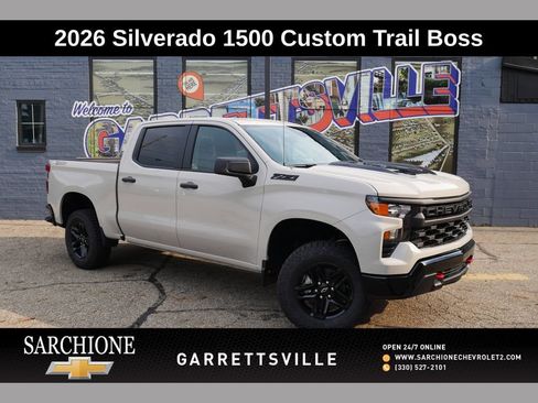 New 2026 Chevrolet Silverado 1500 Custom Trail Boss w/ LPO, Dark Essentials Package AWD/4WD image 1