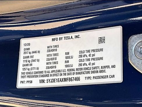 Used 2021 Tesla Model 3 Standard Range Plus RWD image 34