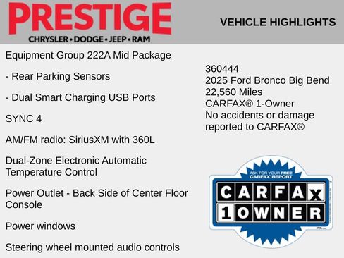 Used 2025 Ford Bronco Big Bend AWD/4WD image 4