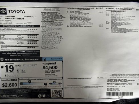 New 2026 Toyota Tundra SR5 w/ TRD Off-Road Package image 2