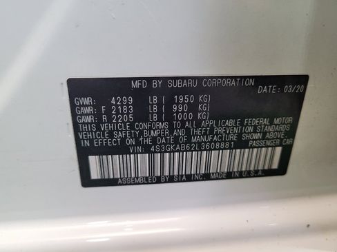 Used 2020 Subaru Impreza 2.0i AWD/4WD image 33