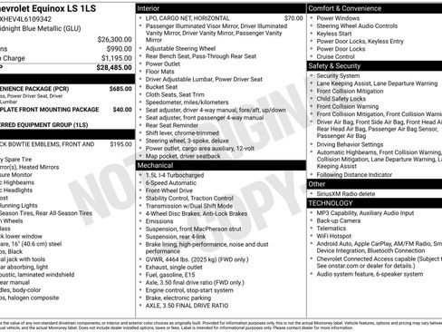 Used 2020 Chevrolet Equinox LS w/ LS Convenience Package FWD image 4