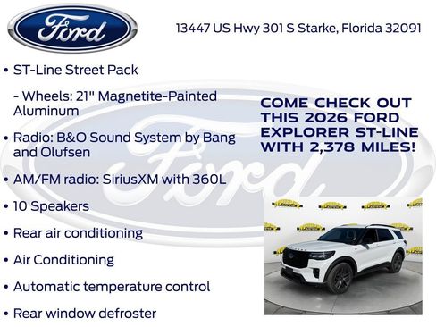 New 2026 Ford Explorer ST-Line w/ ST-Line Street Pack RWD image 25