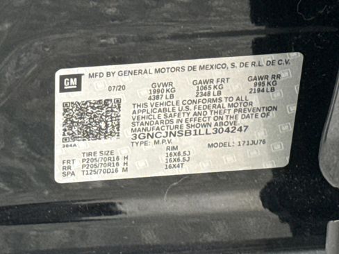 Used 2020 Chevrolet Trax LS w/ Tint and Cruise Package image 30