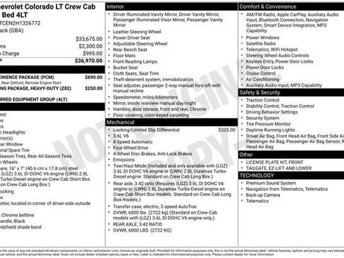 Used 2017 Chevrolet Colorado LT w/ LT Convenience Package AWD/4WD image 6