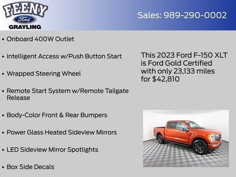 Certified 2023 Ford F150 XLT w/ Equipment Group 302A High image 26