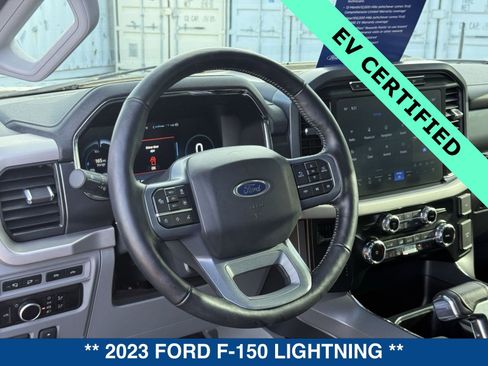 Certified 2023 Ford F150 Lightning XLT w/ Equipment Group 312A High image 20