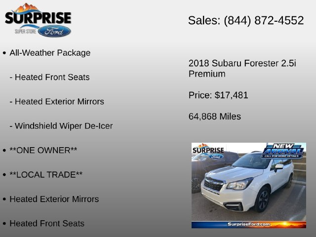 Used 2018 Subaru Forester 2.5i Premium AWD/4WD image 6
