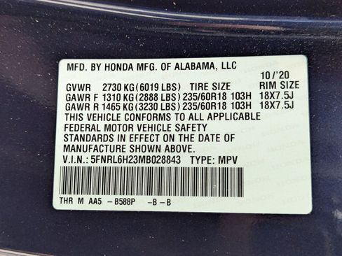 Used 2021 Honda Odyssey LX image 31