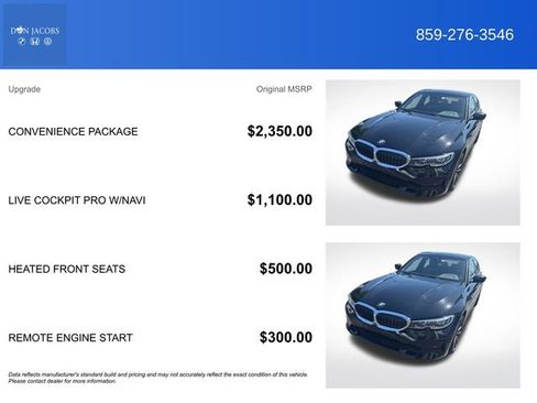 Used 2020 BMW 330i xDrive Sedan w/ Convenience Package AWD/4WD image 3