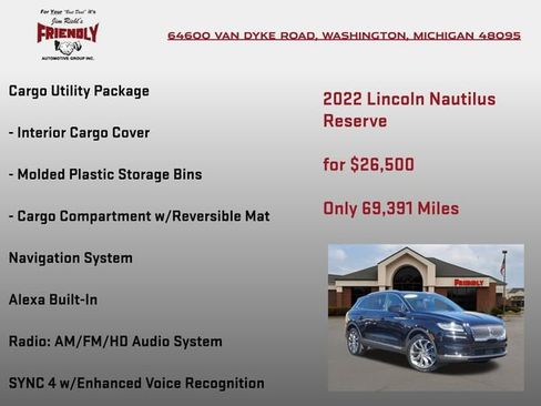 Used 2022 Lincoln Nautilus Reserve image 10
