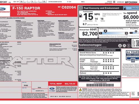Used 2021 Ford F150 Raptor w/ Raptor 37 Performance Package image 10