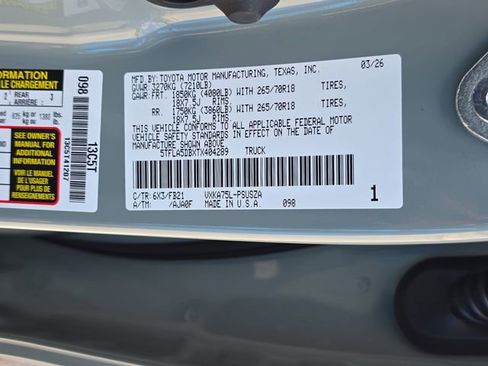 New 2026 Toyota Tundra SR5 image 35