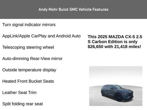 Used 2025 MAZDA CX-5 Carbon Edition image 12