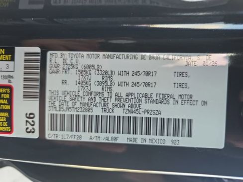 New 2026 Toyota Tacoma SR5 image 33