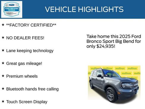 Used 2025 Ford Bronco Sport Big Bend AWD/4WD image 12