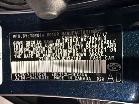 Used 2018 Toyota Corolla SE FWD image 10