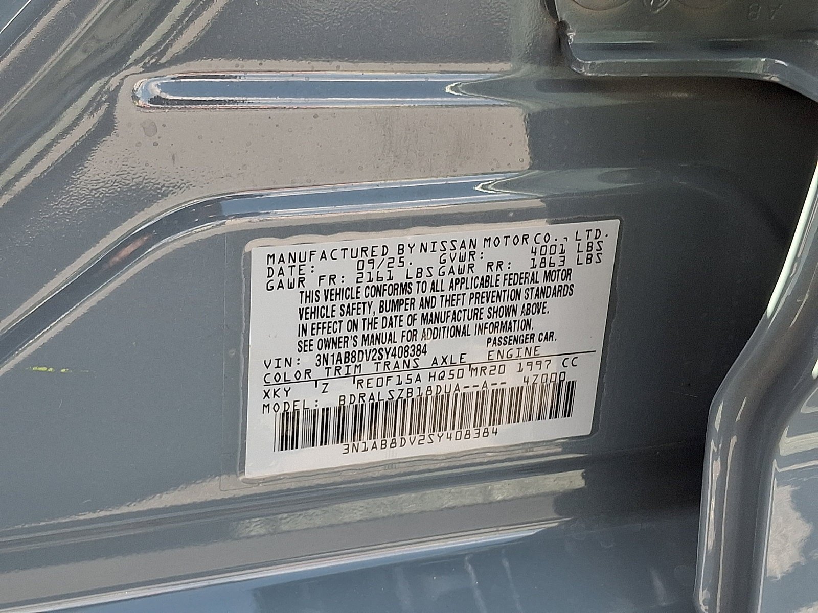 Certified 2025 Nissan Sentra SR w/ SR Premium Package FWD image 26