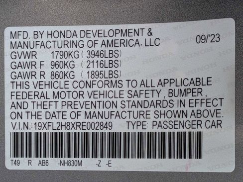 Certified 2024 Honda Civic Sport image 30