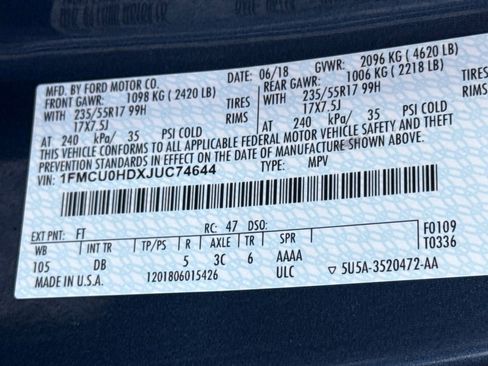 Used 2018 Ford Escape SEL FWD image 28