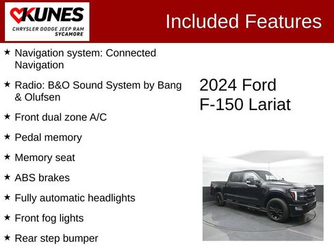 Used 2024 Ford F150 Lariat w/ Equipment Group 502A High AWD/4WD image 3